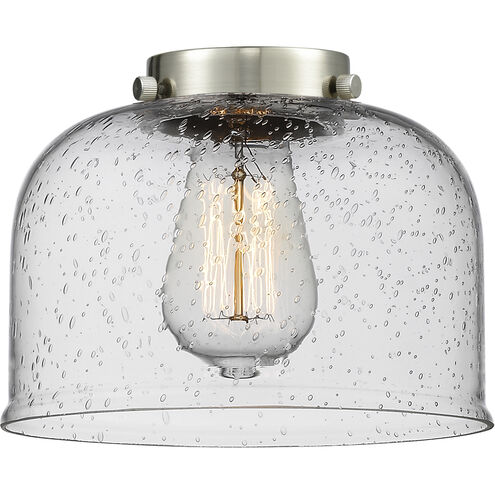 Franklin Restoration Bell 1 Light 8 inch Brushed Satin Nickel Mini Pendant Ceiling Light in Incandescent, Seedy, Franklin Restoration